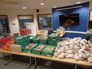 £2,900 donated by WCHG’s suppliers to help pay for the food 